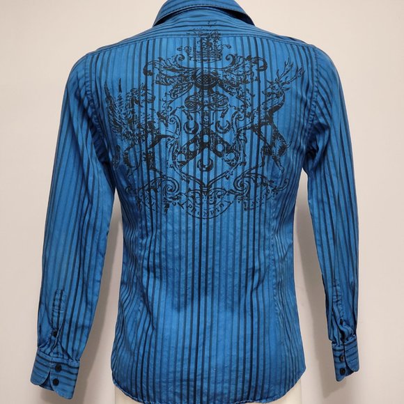 Mens Dress Shirt Long Sleeved - Picture 2 of 5